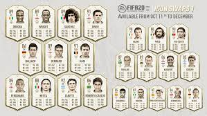 These special cards are out now. Fifa 20 Ultimate Team Icons Release Dates For Base Middle Prime And Moments And How To Get Them In Fut 20