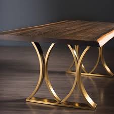 Mila Dining Table In Various Colors And Finishes Burke Decor In 2020 Dining Table Marble Unique Dining Room Table Metal Table