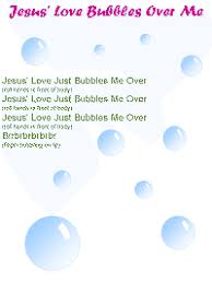 Jesus love bubbles over me