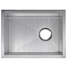 10 undermount single bowl stainless