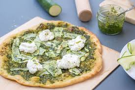 Pizza Verde Au Thermomix Pesto Courgette Ricotta Yummix Recette Ricotta Recette Yummix Recette