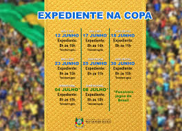 Página oficial da competição mais emocionante do país! Horario De Expediente Do Apers Nos Dias De Jogos Da Copa Do Mundo De 2014