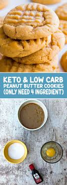 Keto Amp Low Carb Peanut Butter Cookies Only Need 4 Ingredient These Coo Low Carb Peanut Butter Cookies Low Carb Peanut Butter Keto Peanut Butter Cookies