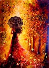 Lady In Autumn Diamond Painting Kit Dazzlecrafter Autumn Painting Wall Art Pictures Paint By Number Kits