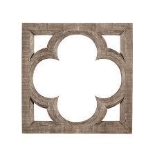 We offer multiple styles so you can make a statement that will last an eternity. Square Carved Quatrefoil Wood Wall Decor