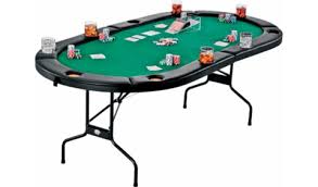Portable Sturdy Folding Poker Game Card Table With Drink Holders Folding Poker Table Poker Table Em Table