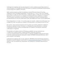 Maybe you would like to learn more about one of these? Certificat De Inregistrare