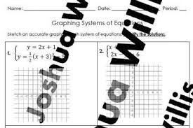 Students Practice Graphing Systems Of Linear And Quadratic Equations To Identify The Solutions To The System Systems Of Equations Equations Graphing