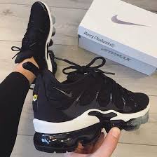 Black And Gold Vapormax Plus On Feet I Ve A Feeling We Ll Be Seeing Alot Of These On Feet Late Next Month Nike Air V Airmaxaddict Airmaxplus Crepecity In 2020 Nice Shoes Sneakers Nike Sneakers