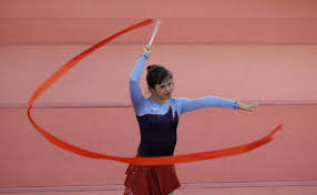 Coaching guide online (2008) fact sheet; Puerto Rica S Paola Miranda Performs With A Ribbon At The Rhythmic Gymnastics Finals During The Gymnastics Events 2012 Olympics Gymnastics Rhythmic Gymnastics