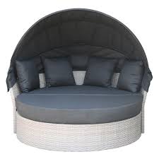 Add an extra layer of plush quilting and extend the life of your heavenly mattress with the westin mattress pad. Henryka Exterior Round Day Bed Black And Beige Lowe S Canada