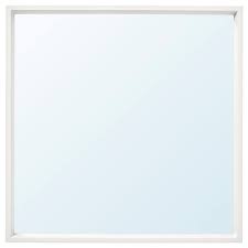 Bright lights for the perfect selfie. Nissedal Mirror White 65x65 Cm Ikea