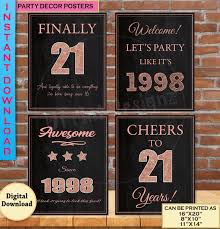 I like it (like that). 21st Birthday Party Decoration Posters 21st Birthday Gift For Her 1999 Welcome Sign Born In 1999 Instant Download Party Decor 21st Birthday Poster 21st Birthday Quotes 21 Birthday Party Decorations