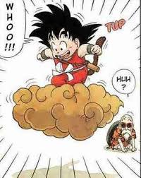 Young Goku Flying Nimbus Master Roshi Kid Goku Dragon Ball Anime Dragon Ball