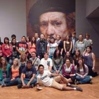 Art students see Rembrandt's work