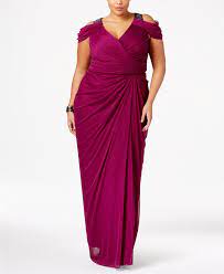 Thanks for watching this video. Adrianna Papell Plus Size Beaded Cold Shoulder Gown Macys Com Plus Size Gowns Plus Size Evening Gown Evening Dresses Plus Size
