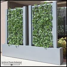 English Ivy Trellis Space Divider In Fiberglass Planter Artificial Plants Outdoor Plants Artificial Plants Indoor