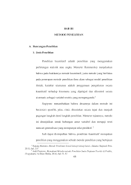 Jenis metodologi penelitian ini juga merupakan penelitian kuantitatif yang khas. Http Repo Iain Tulungagung Ac Id 10041 6 Bab 20iii Pdf