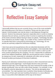 These referencing styles tend to evolve over time, so be. Example Of Reflective Essay That Really Stand Out By Sample Essay Medium