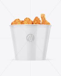 Download Glossy Bucket With Chicken Mockup In Bucket Pail Mockups On Yellow Images Object Mockups