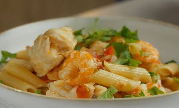 Monkfish Pasta Stew