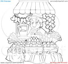 Vintage Farm Stand Clipart Vegetable Market Coloring Pages And Coloring Pages Marker Page Sf Us Mark