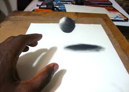 Easy Way To Draw A 3d Floating Ball Drawings Kids Art Class 3d Drawings