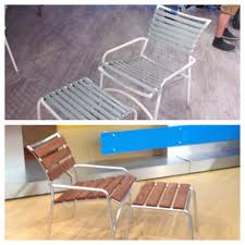 Transform Old Patio Chairs See How Here Http Abcnews Go Com Gma Video Perfect Creative Solution Transform Patio Chairs Furniture Makeover Furniture Rehab