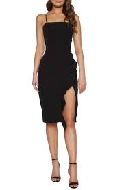 Free Shipping And Returns On Bardot Carmelle Cocktail Dress At Nordstrom Com Frilly Ruffles Frame The L In 2020 Red Cocktail Dress Black Cocktail Dress Cocktail Dress