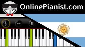 Las provincias unidas del sud. Himno Nacional Argentino Piano Tutorial Onlinepianist