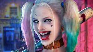 Download Harley Queen Art Smile Wallpaper