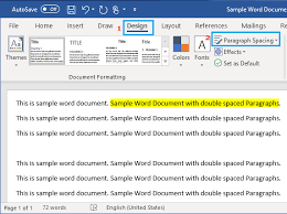 To change the spacing for a subset of a document, follow this process instead: How To Quickly Remove Double Spaces In Word Document