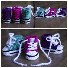 I originally found the pattern for this project here, but it has been slightly altered and i'm adding more basic instructions for those of us who aren't expert knitters! Knitting Patterns Free Baby Booties Crochet Converse 17 Ideas