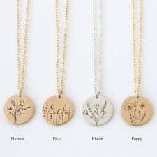 Birth Month Flower Necklace Etsy Pin On Jewelry