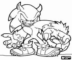 Sonic The Werehog Coloring Page Printable Game Monster Coloring Pages Animal Coloring Books Coloring Pages For Kids