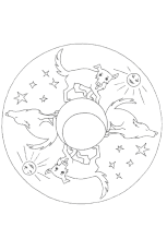 With a length of 49 kilometres, it ends in the mediterranean sea. Coloriage Mandala Loup Lune Sur Hugolescargot Com