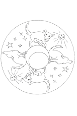 Découvrez tous nos coloriages, à imprimer ou à télécharger gratuitement ! Coloriage Mandala Loup Lune Sur Hugolescargot Com