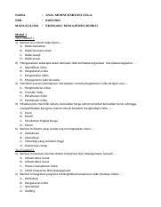 Check spelling or type a new query. Manajemen Risiko Naskah Soal Ujian Universitas Terbuka Nama M K Manajemen Risiko Kode M K Ekma4262 Petunjuk 1 Telitilah Kode Mata Kuliah Jumlah Course Hero
