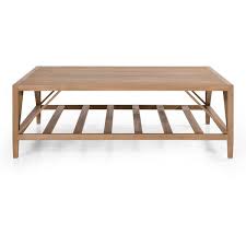 Farmhouse design with thick wooden slabs. Flamant Architect Coffee Table Coffee Table Table Weathered Oak