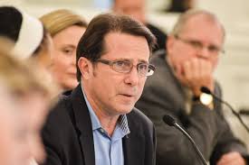 Dr. Arthur Brooks and John Carr at the November 2015 Faith Angle Forum