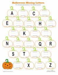 Halloween in my favorite holiday to create crafts and activities for. Halloween Alphabet Worksheet Education Com Halloween Worksheets Halloween Kindergarten Pumpkins Kindergarten