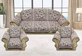 Radiance leather sofa, 2 seater. Buy Luxury Crafts Luxurious Velvet 5 Seater Sofa Cover Set With Arms Cover 6 Pieces Grey Standard Set Of 12 Pieces Online At Low Prices In India Amazon In