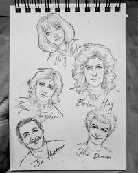 Pin De Peyton Lauricella Em Art Stuff Ilustracoes John Deacon Desenhos