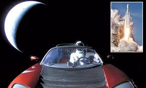 Earth S In The Rearview Mirror Musk Shares Last Picture Of Starman Tesla Roadster Falcon Heavy Spacex Falcon Heavy
