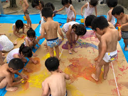 ボディーペインティングをしました！！ | 島原幼稚園