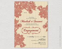 Printable Henna Design Indian Style Invitation For Etsy Engagement Invitations Engagement Invitation Template Indian Wedding Invitations
