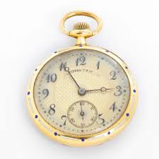 Check spelling or type a new query. Tiffany Co Enameled 14k Yellow Gold Pocket Watch Brooch