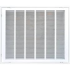 Speedi Grille 25 In X 20 In Return Air Vent Filter Grille White With Fixed Blades