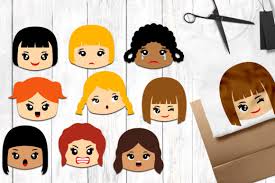 New users enjoy 60% off. Emotion Face Girls Graphic By Revidevi Creative Fabrica