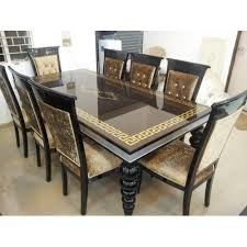 Buy modern and stylish 8 seater dining table set online. Brown Modern 8 Seater Wooden Dining Table Set For Home Size Upto 4 Feet Rs 38000 Piece Id 21483920797